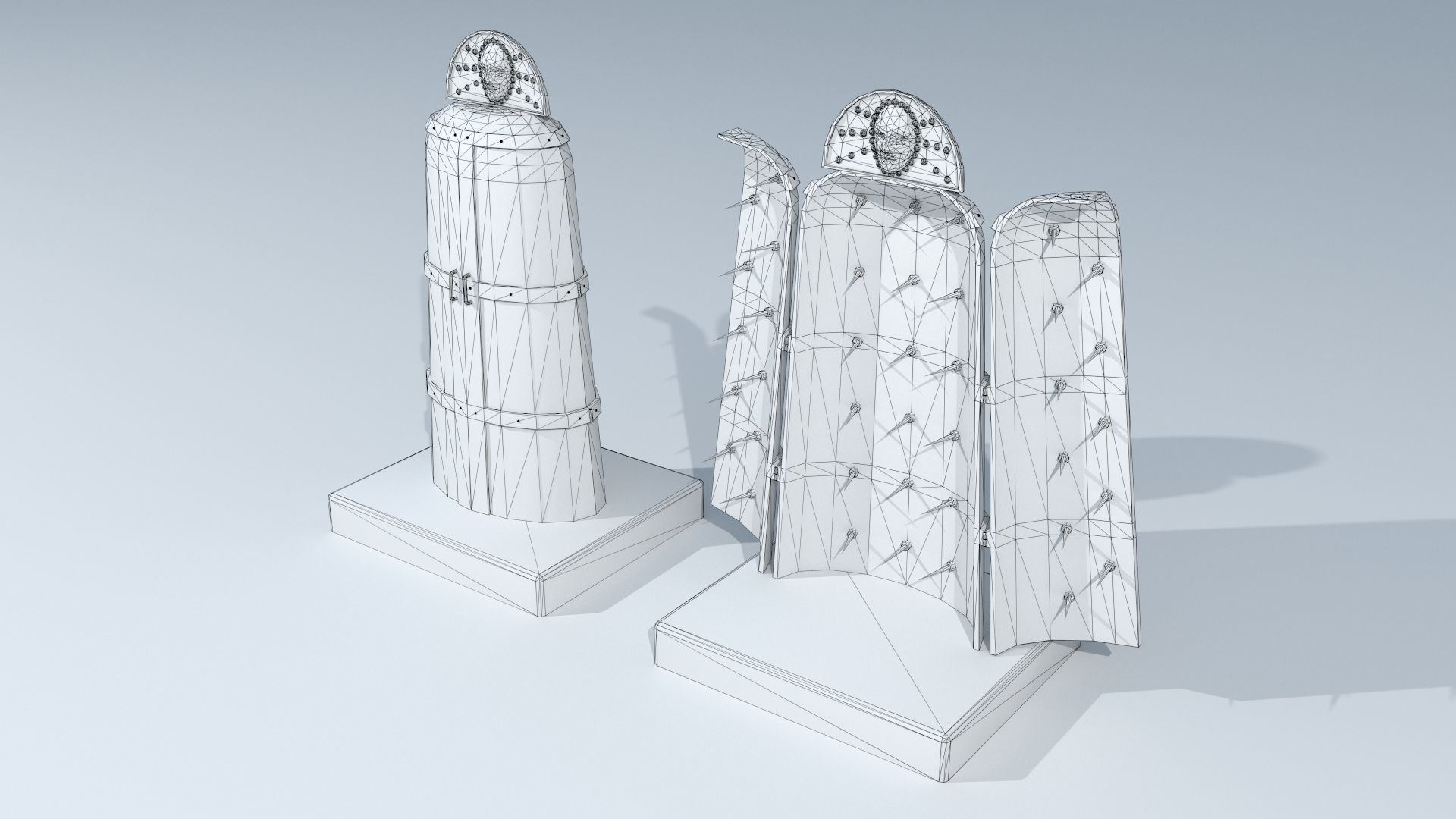 Iron maiden PBR Low-poly 3D model_9