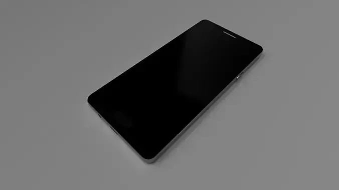 Smartphone brandless Low-poly 3D model