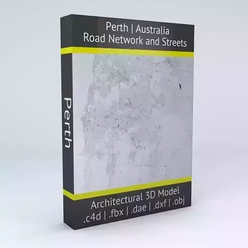 Perth Road Network and Streets 3D model