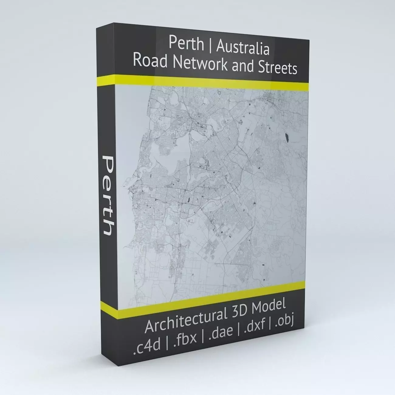 Perth Road Network and Streets 3D model_0
