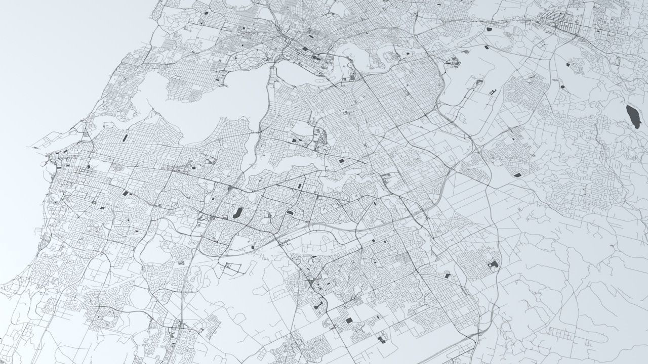 Perth Road Network and Streets 3D model_1