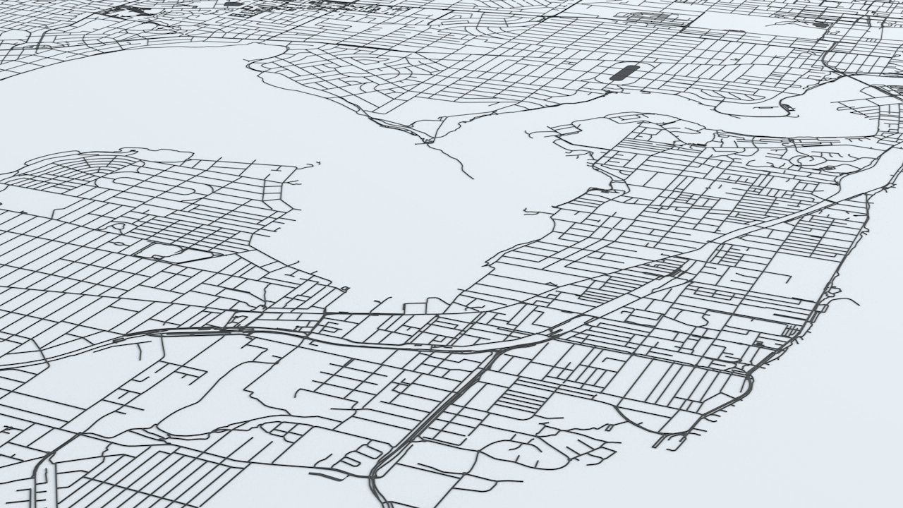 Perth Road Network and Streets 3D model_3