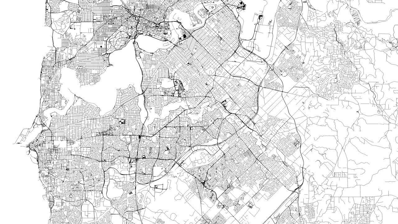 Perth Road Network and Streets 3D model_8