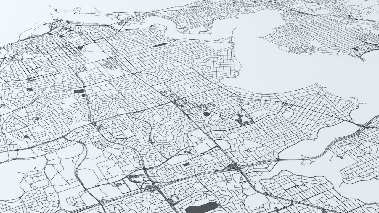 Perth Road Network and Streets 3D model_5