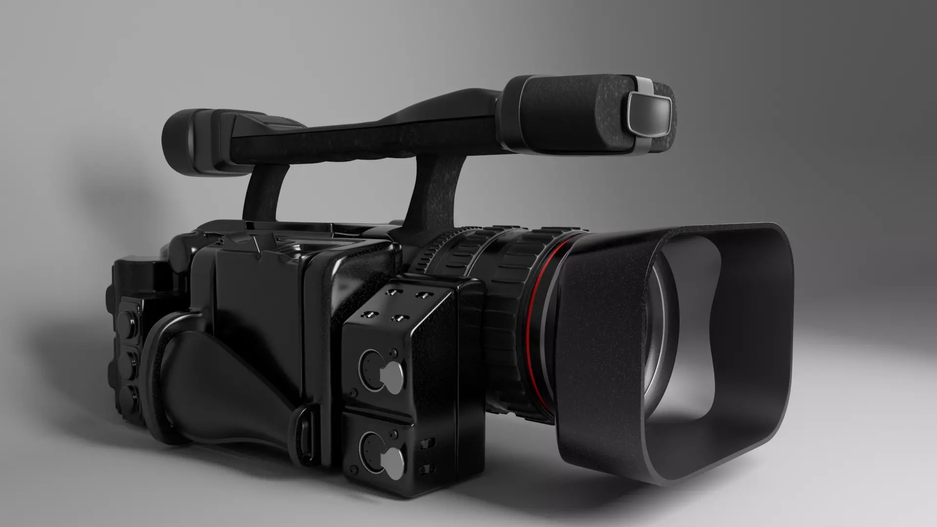 Canon HDV Low-poly 3D model