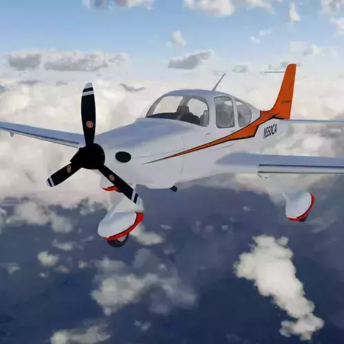 Cirrus Sr-22 airplane high detailed 3D model