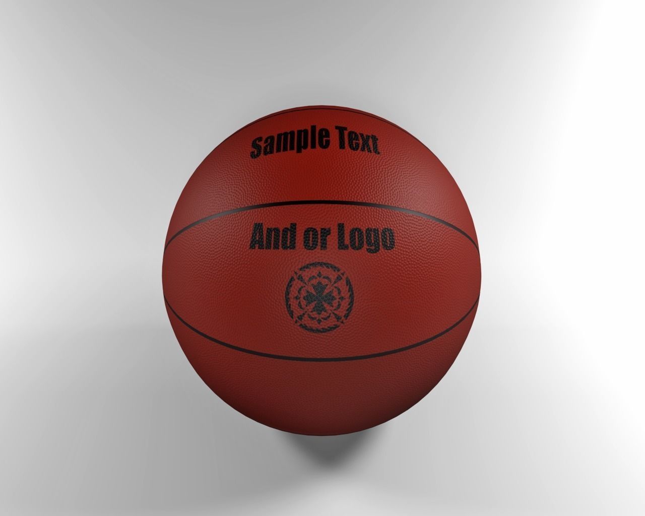 Basketball ball 3D model_1