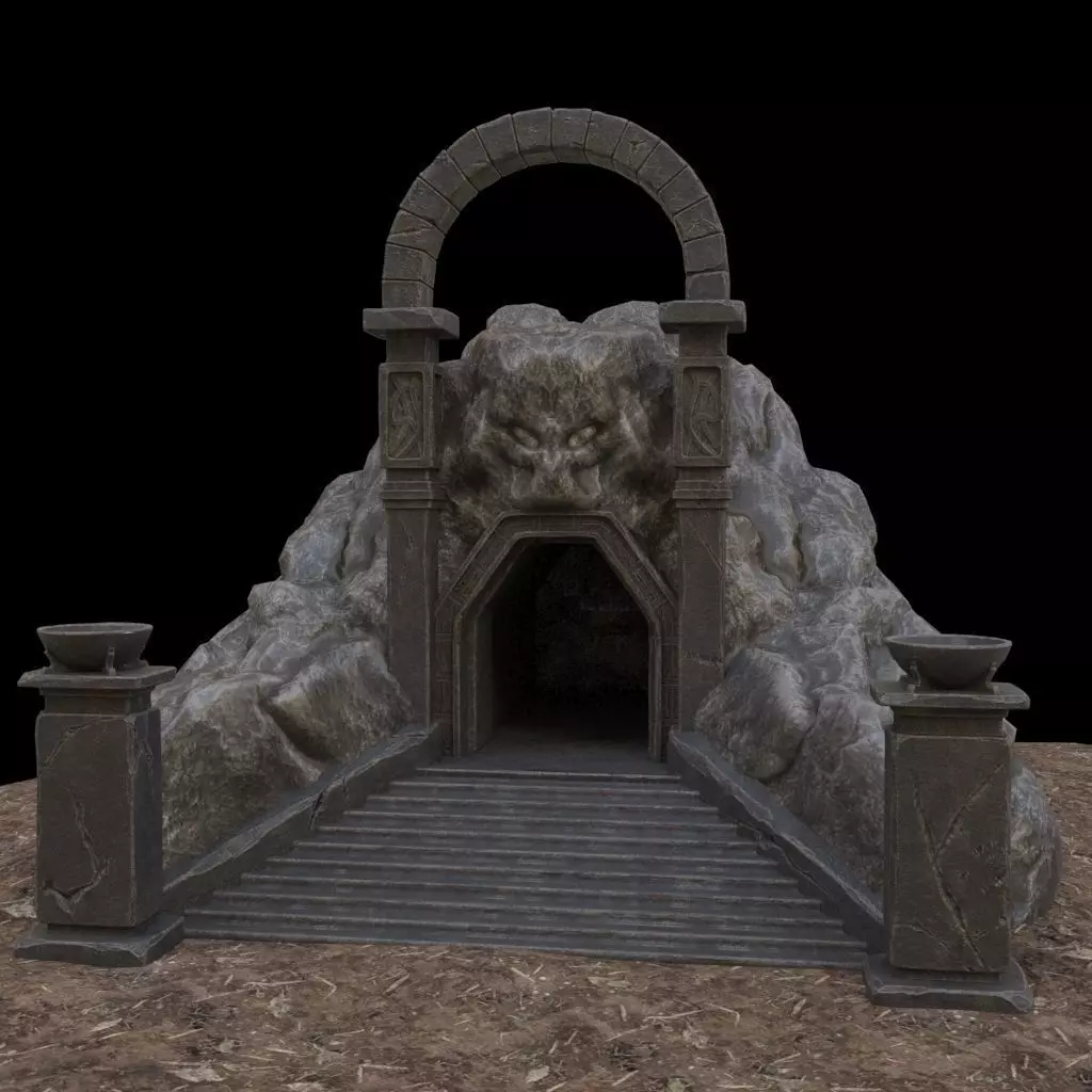 Cave-Entrance entrance to cave 3D model_0