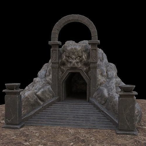 Cave-Entrance entrance to cave 3D model