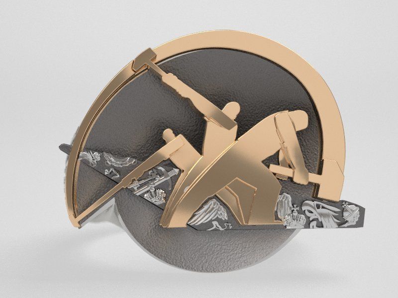 Hammers ring - 100 -  original 3D print model_2