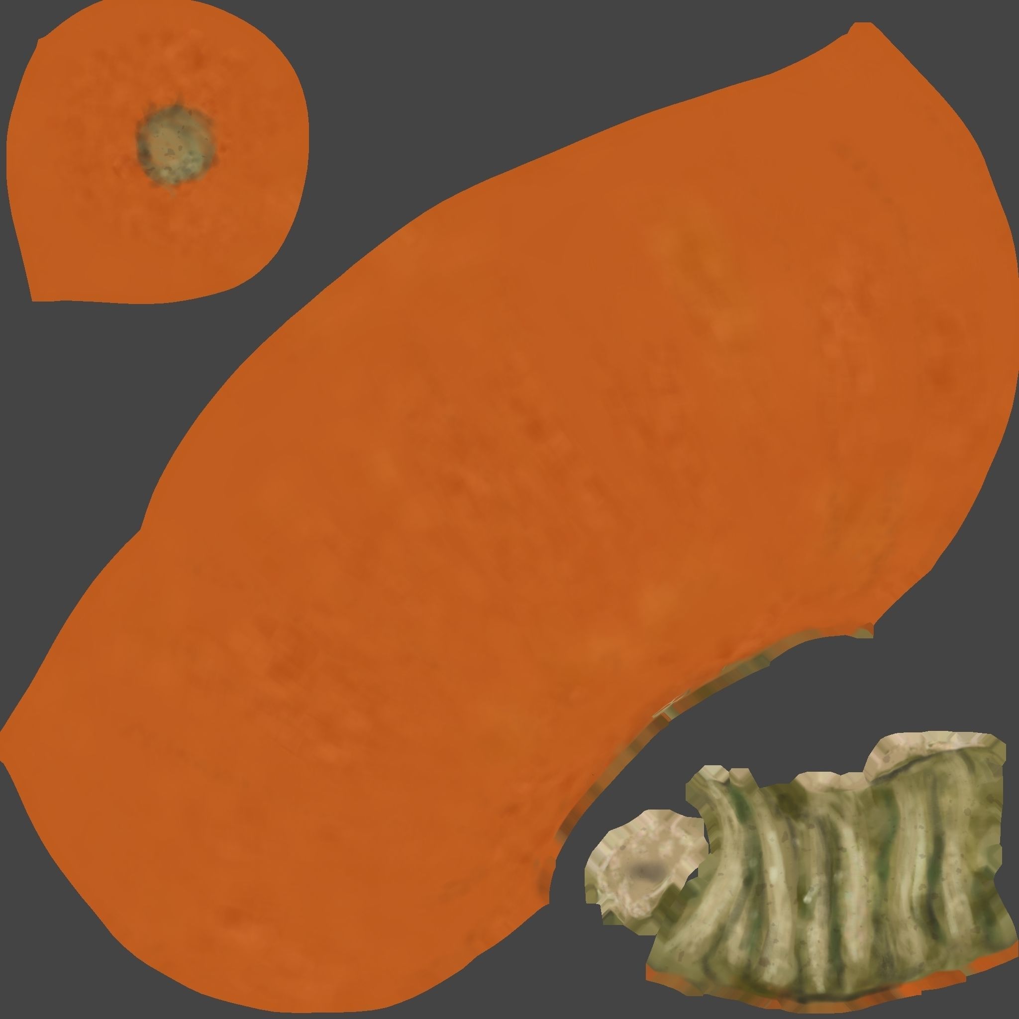 Simple Realistic Pumpkin Free 3D model_3