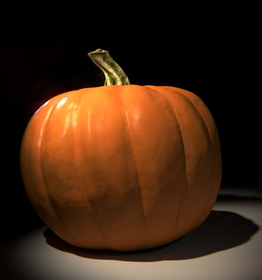 Simple Realistic Pumpkin Free 3D model_1