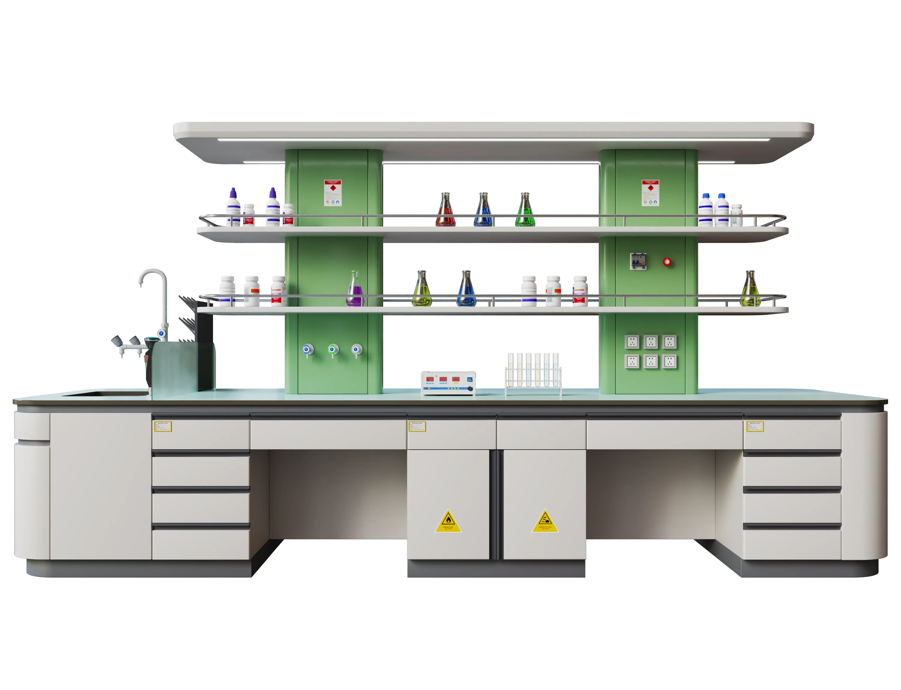 Laboratory table 04 3D model | CGTrader