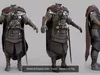 3D Model Pack 5 Medieval character clothes armor High quality Metahuman ...