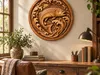 Jumping Fish CNC Bas Relief STL Trout River Wood Wall Art 3D model 3D ...