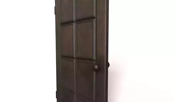 Wooden Door in a Frame - Chocolate model