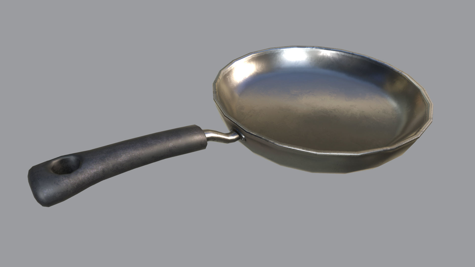 Kitchen Pans PBR Low-poly 3D model_3