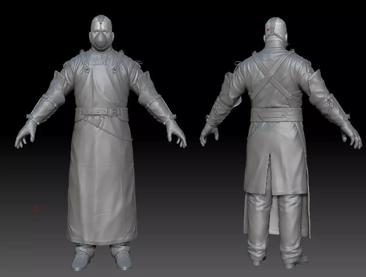 Butcher ZBrush raw file 3D model