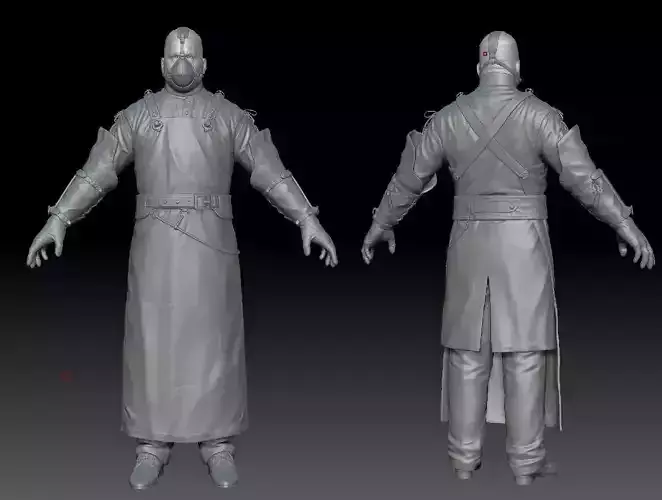  Butcher ZBrush raw file 3D model