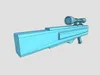 3D model Anti-Drone Sniper Gun I03 - SciFi Jamming Weaponry VR / AR ...