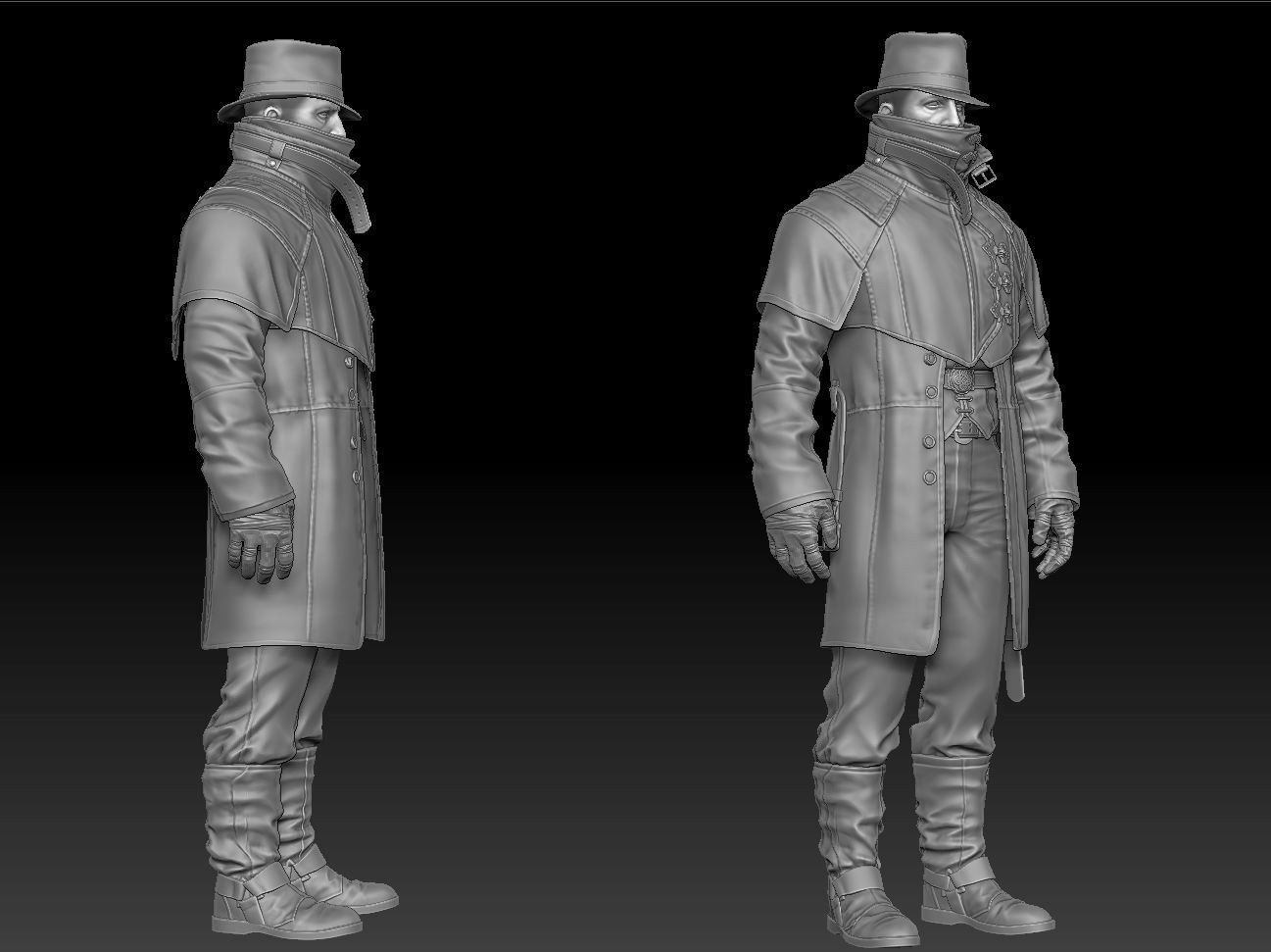Detective ZBrush raw file 3D model_1