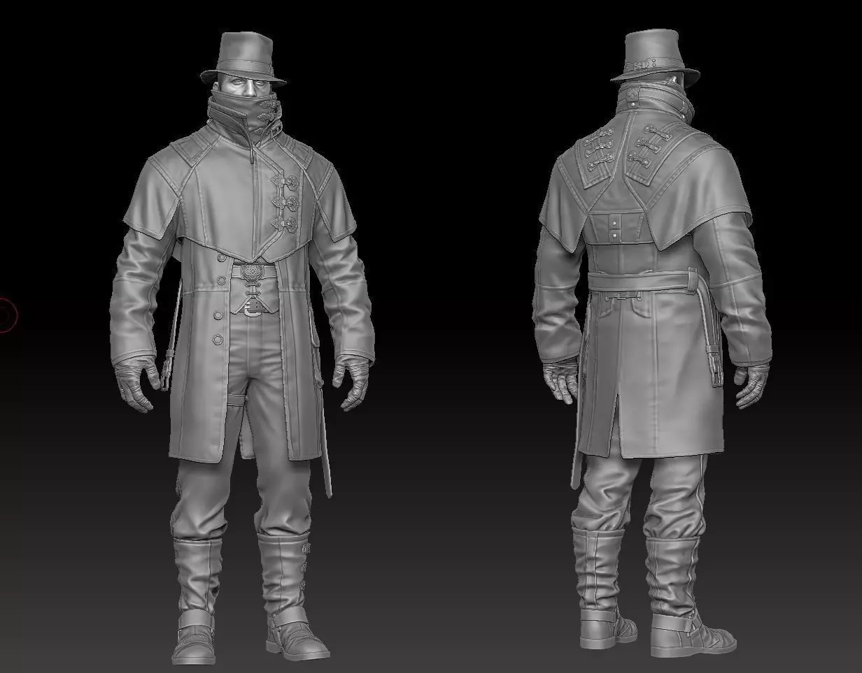 Detective ZBrush raw file 3D model_0