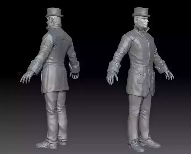 gentleman ZBrush raw file 3D model