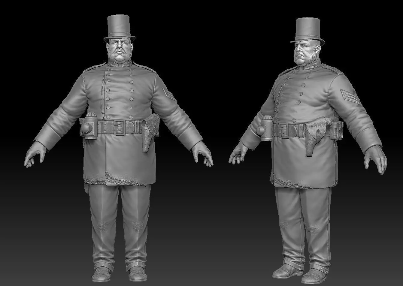 Peeler Fatty ZBrush raw file 3D model