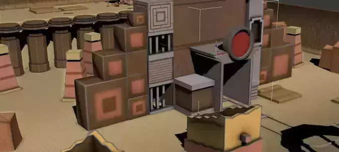 Low Poly Desert Environment