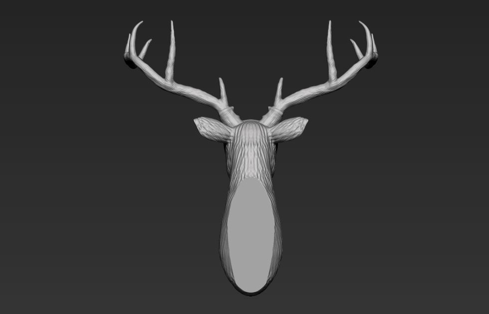 buck head  3D print model_2