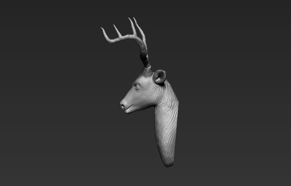 buck head  3D print model_1