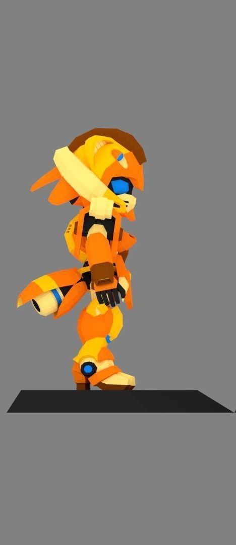  Super Mecha 11 - Casserra of Code Name C43R4 Low-poly 3D model_4