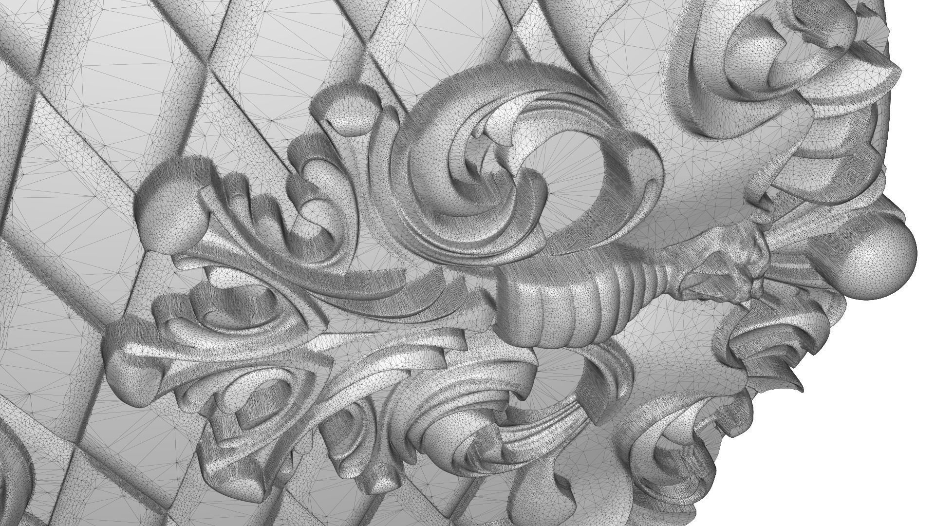 Joker and girls Bas relief 3D print model_6