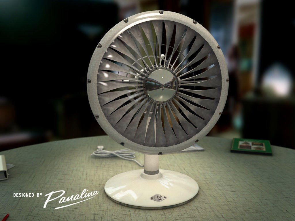 Vintage Fan JT3D - c4d fbx 3ds 3D model_7
