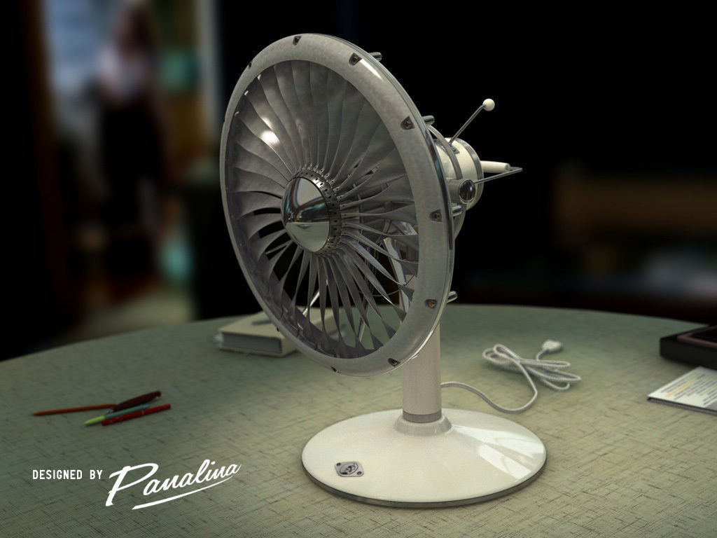 Vintage Fan JT3D - c4d fbx 3ds 3D model_1