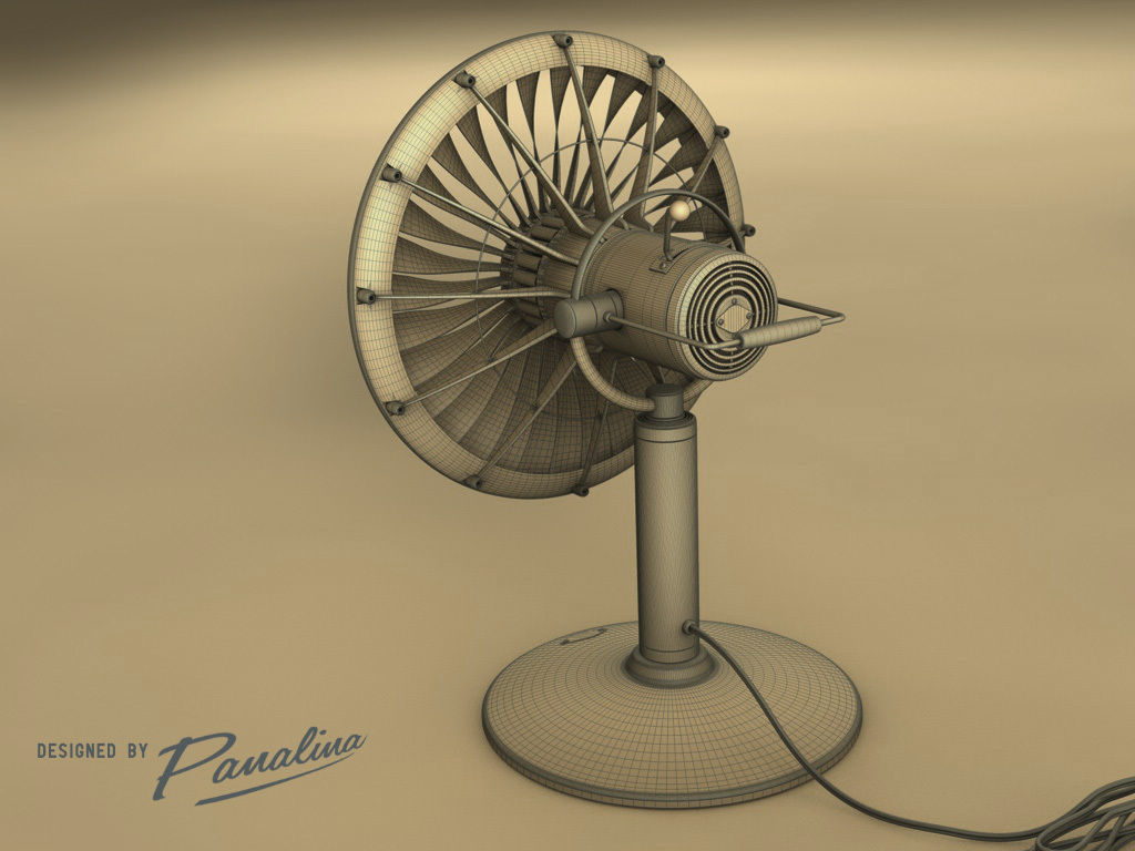 Vintage Fan JT3D - c4d fbx 3ds 3D model_9