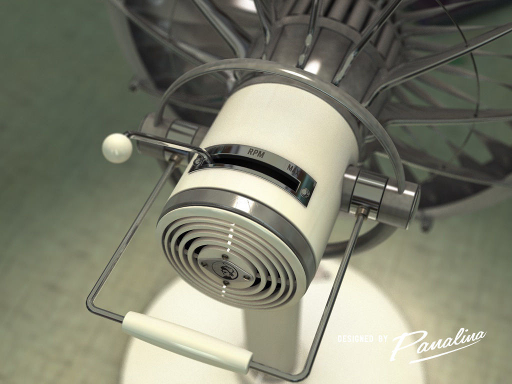 Vintage Fan JT3D - c4d fbx 3ds 3D model_6