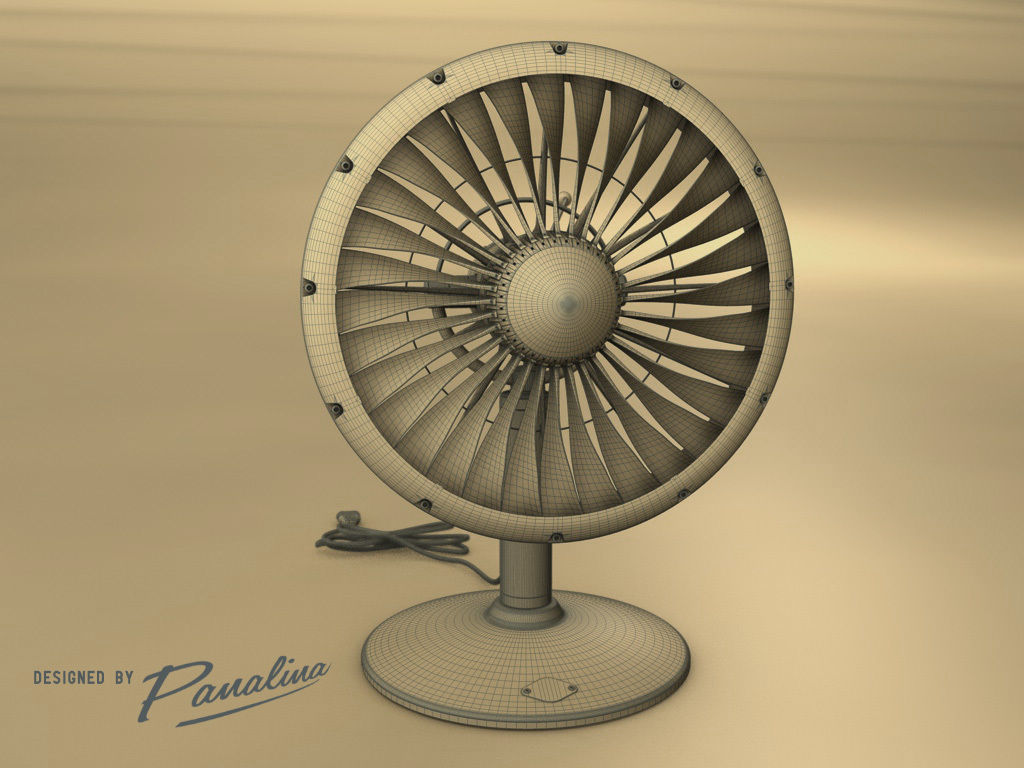 Vintage Fan JT3D - c4d fbx 3ds 3D model_8