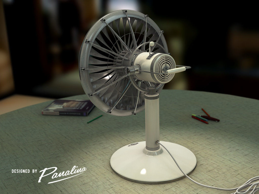 Vintage Fan JT3D - c4d fbx 3ds 3D model_2