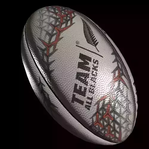 rugby ball 3 Low-poly 3D model