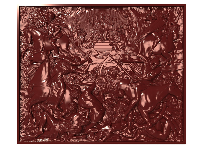 The Lamb of God opens the book - The Apocalypse Tapestry for CNC