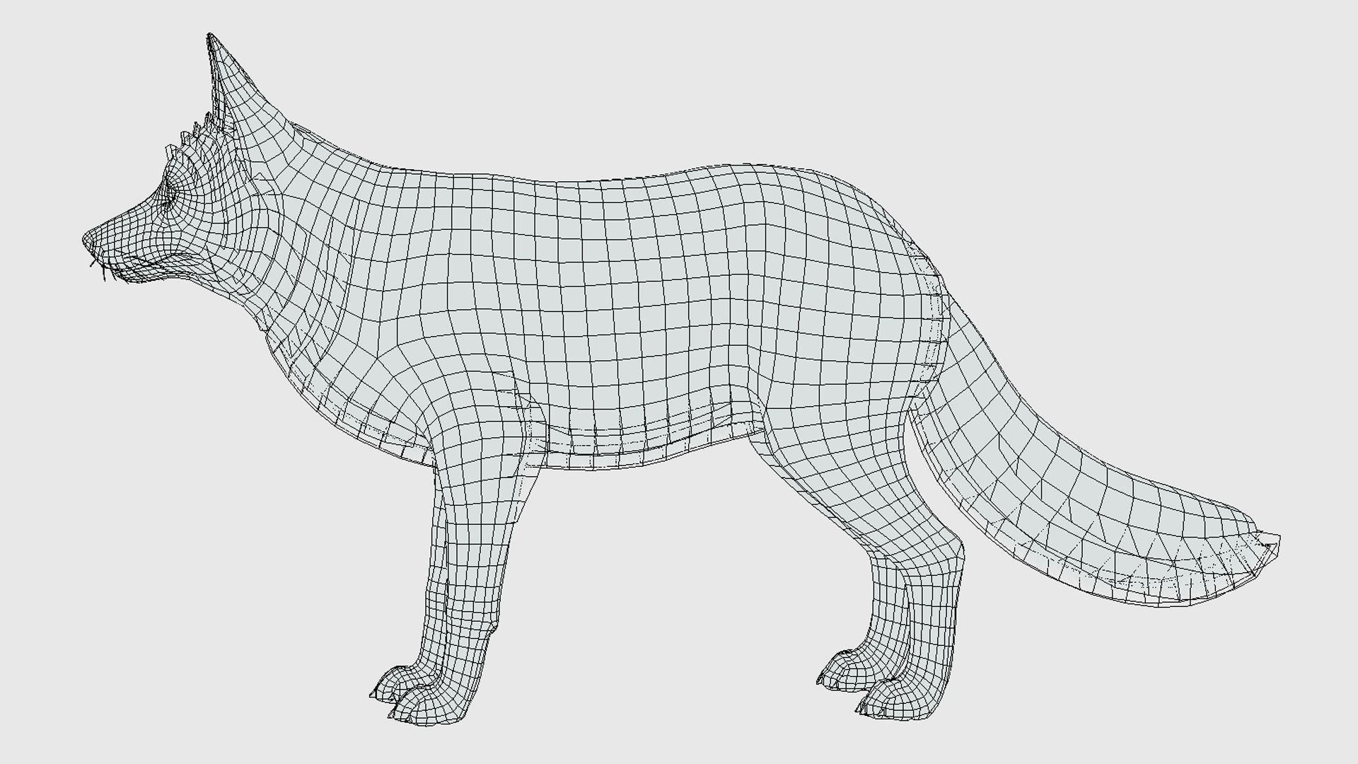 Fox - Male Low-poly 3D model_17