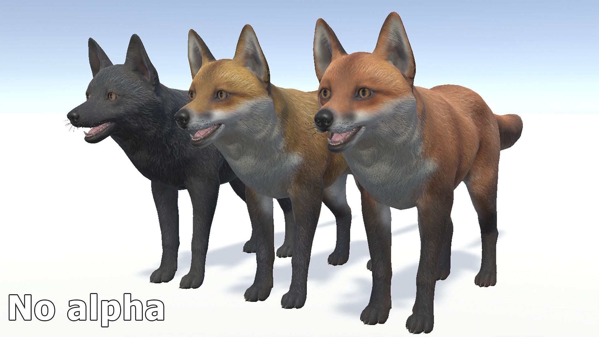 Fox - Male Low-poly 3D model_6