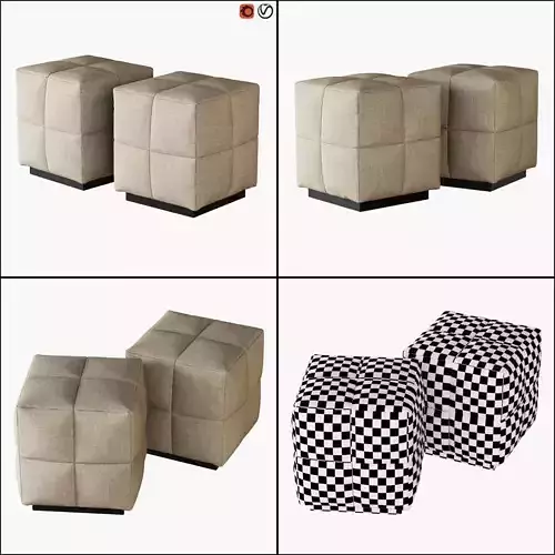 Pouf Bonaldo Squaring 3D model