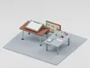 Animation Studio Props - Drawing Desk and Placeable Pencils 3D model ...