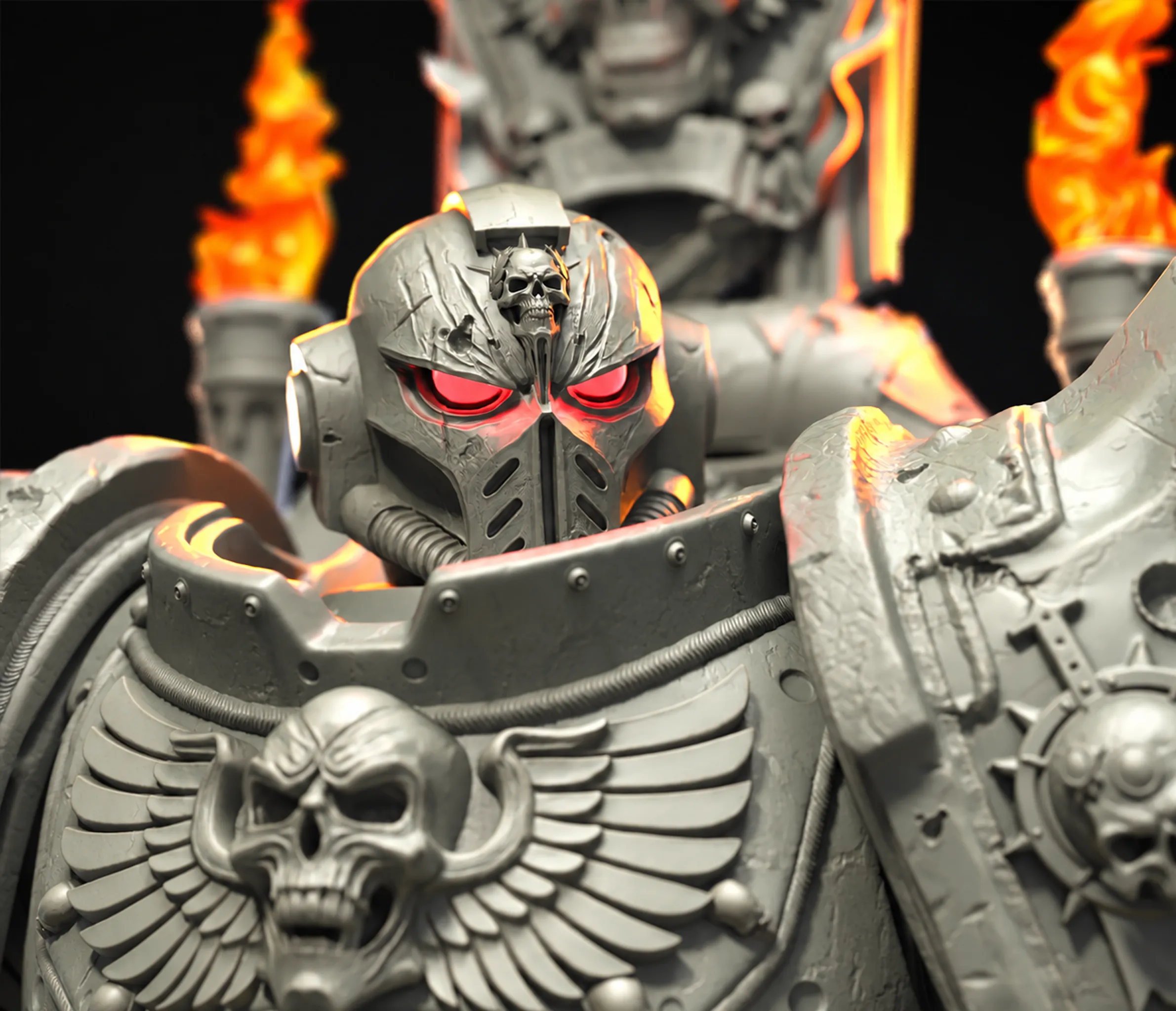 Warhammer 40K Space Marine Star Knight 3D print model