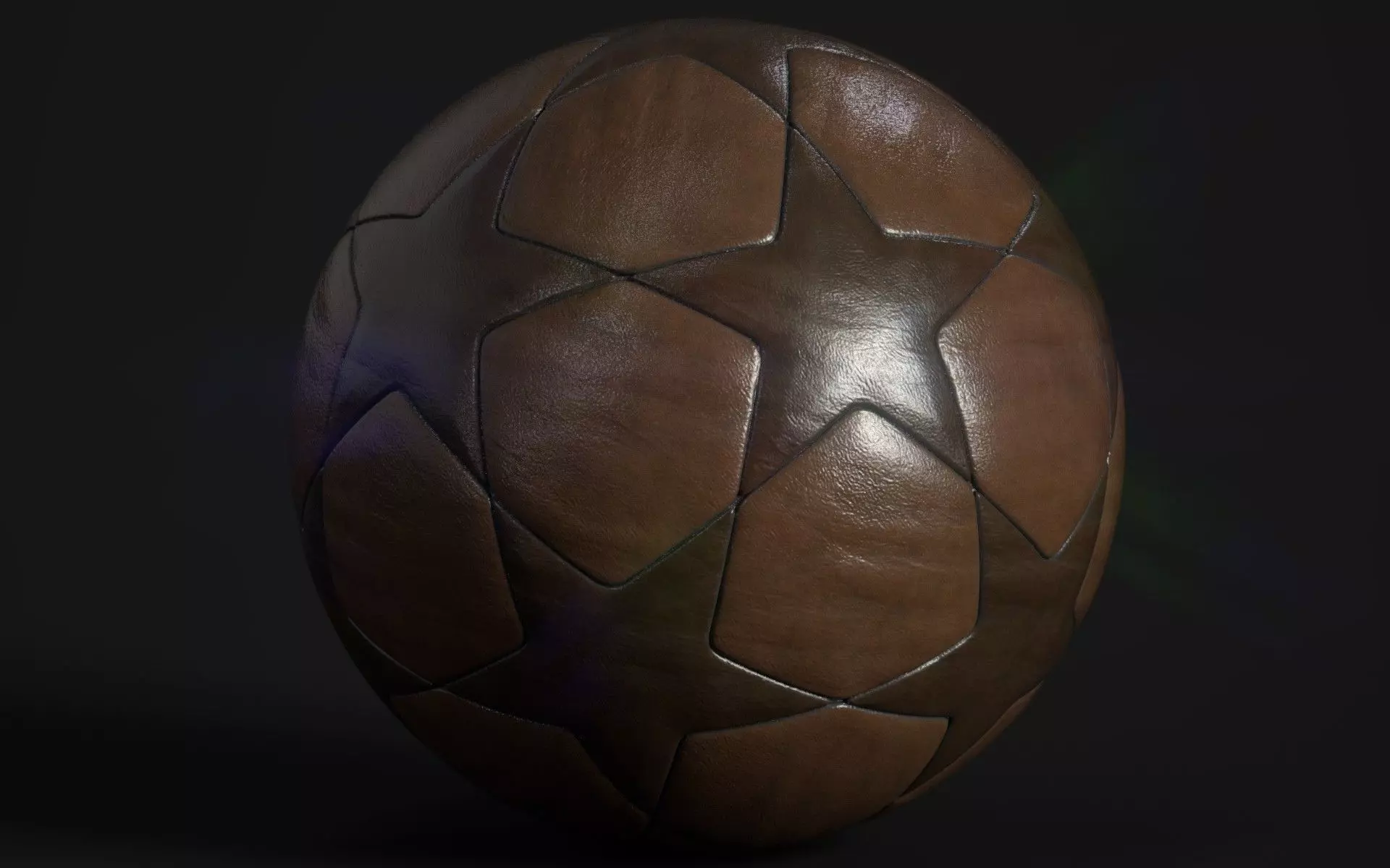 Soccer Ball Low-poly 3D model_0