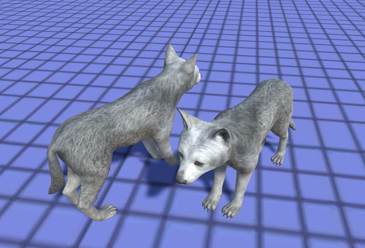 WOLF FAMILY short Low-poly 3D model_17
