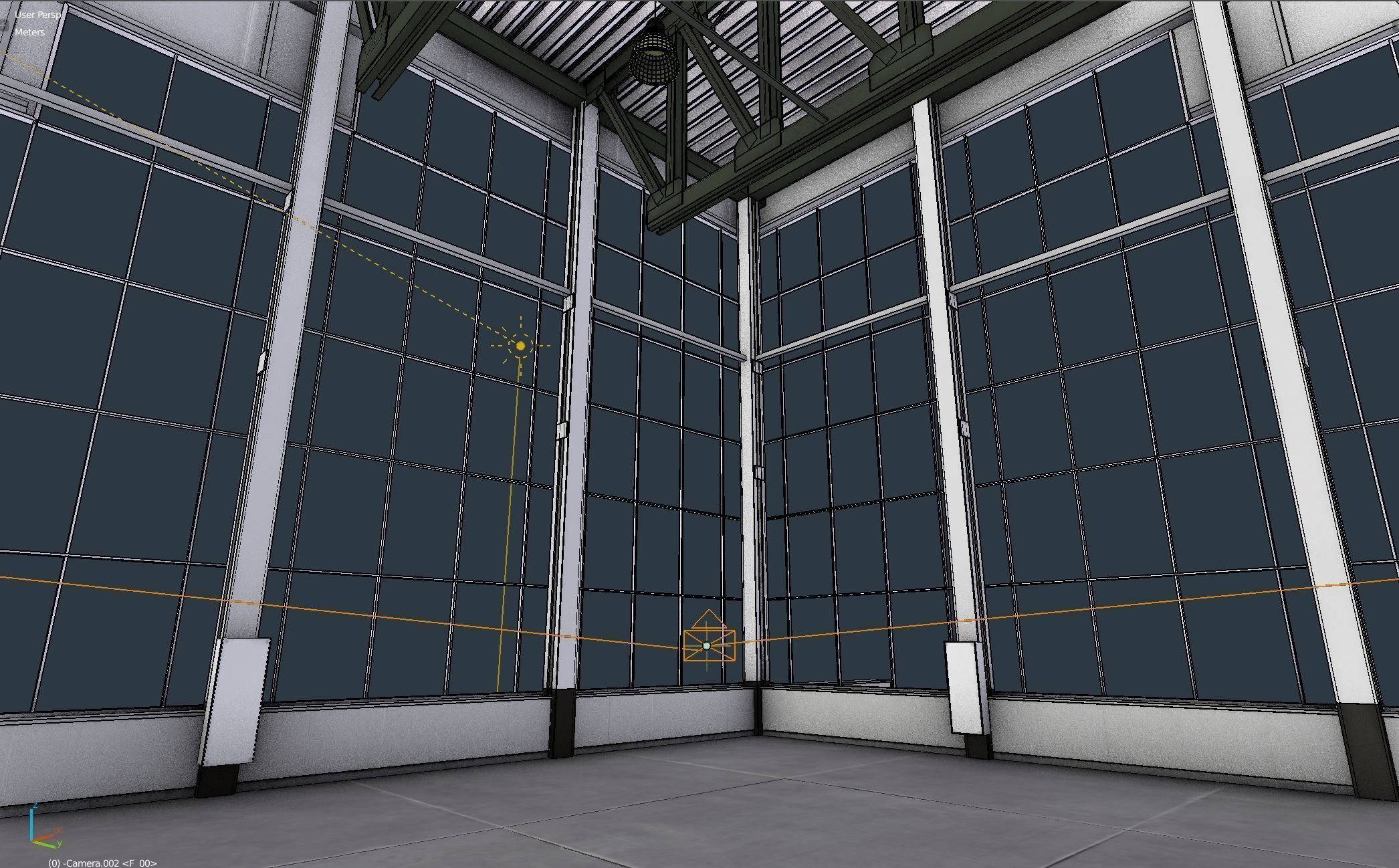 Warehouse Interior 4 - No Textures Low-poly 3D model_12