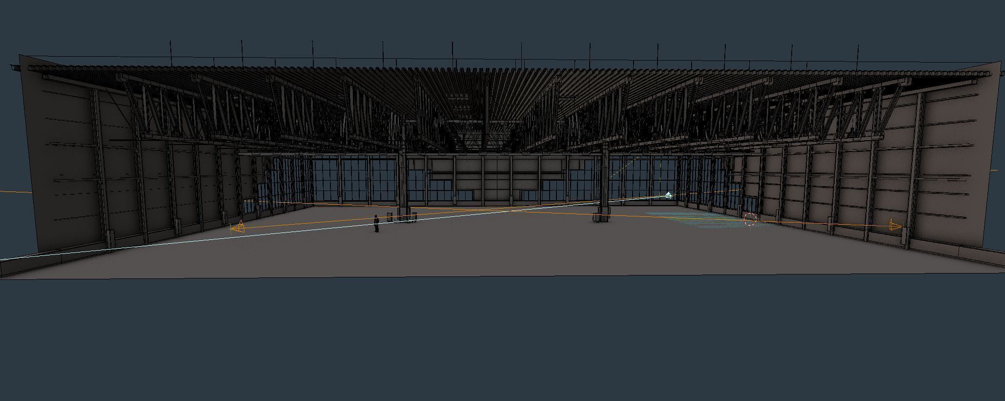 Warehouse Interior 4 - No Textures Low-poly 3D model_7